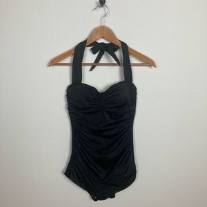 ModCloth Esther Williams black one piece bathing suit